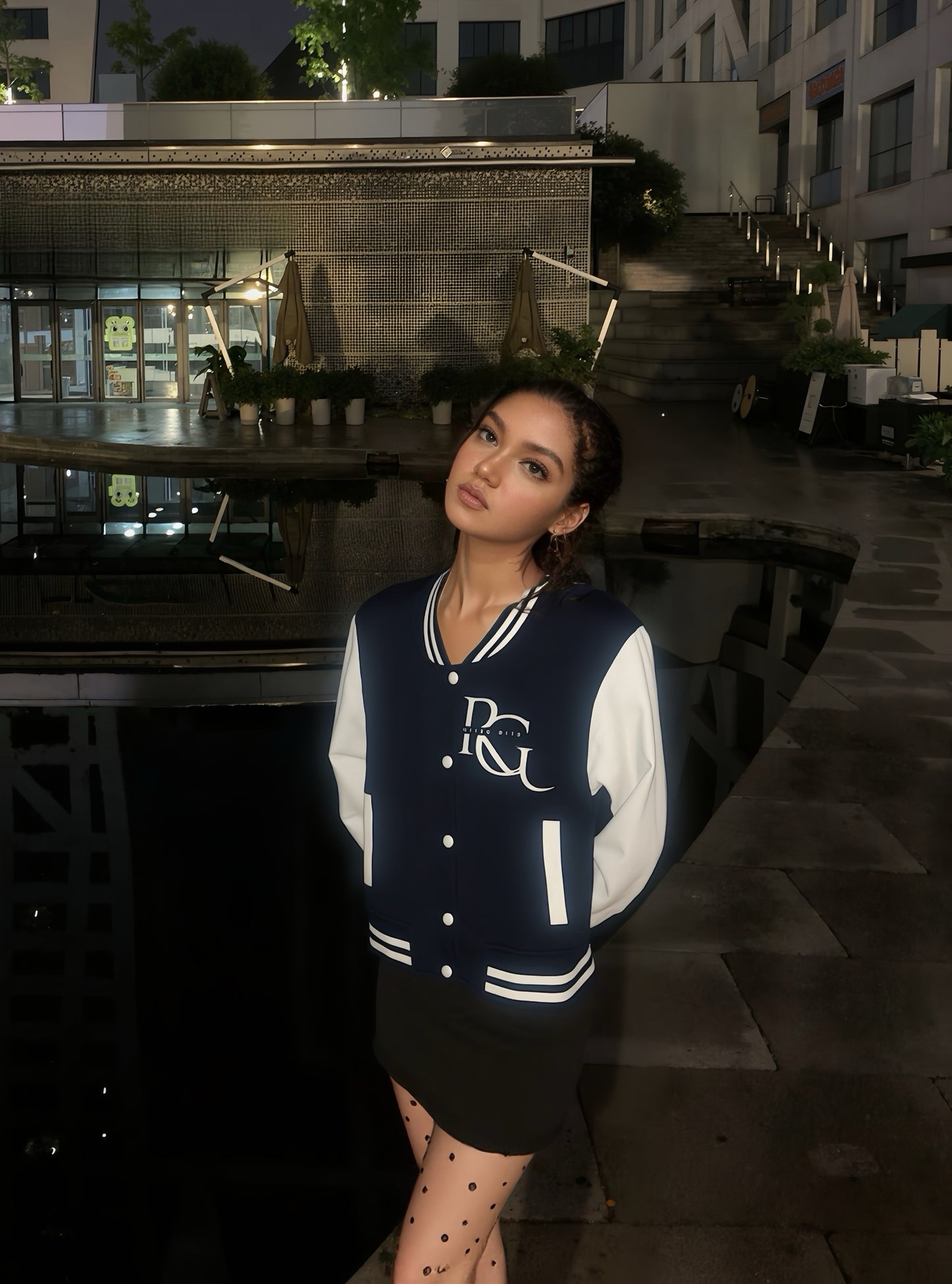River Girl Varsity Jacket